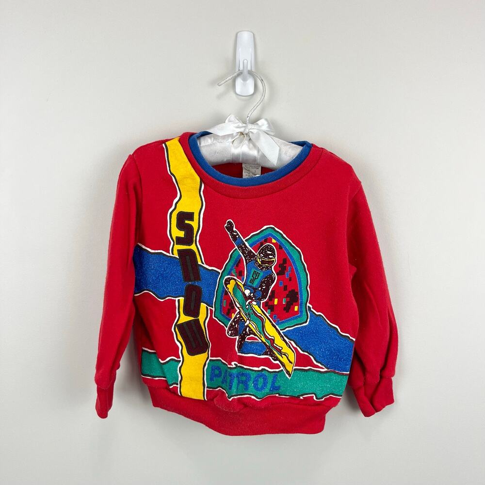 Vintage Teddy Bears Snow Patrol Snowboarding Sweatshirt 3T USA